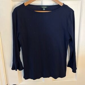 Lauren by Ralph Lauren Navy Shirt - Women Size XL